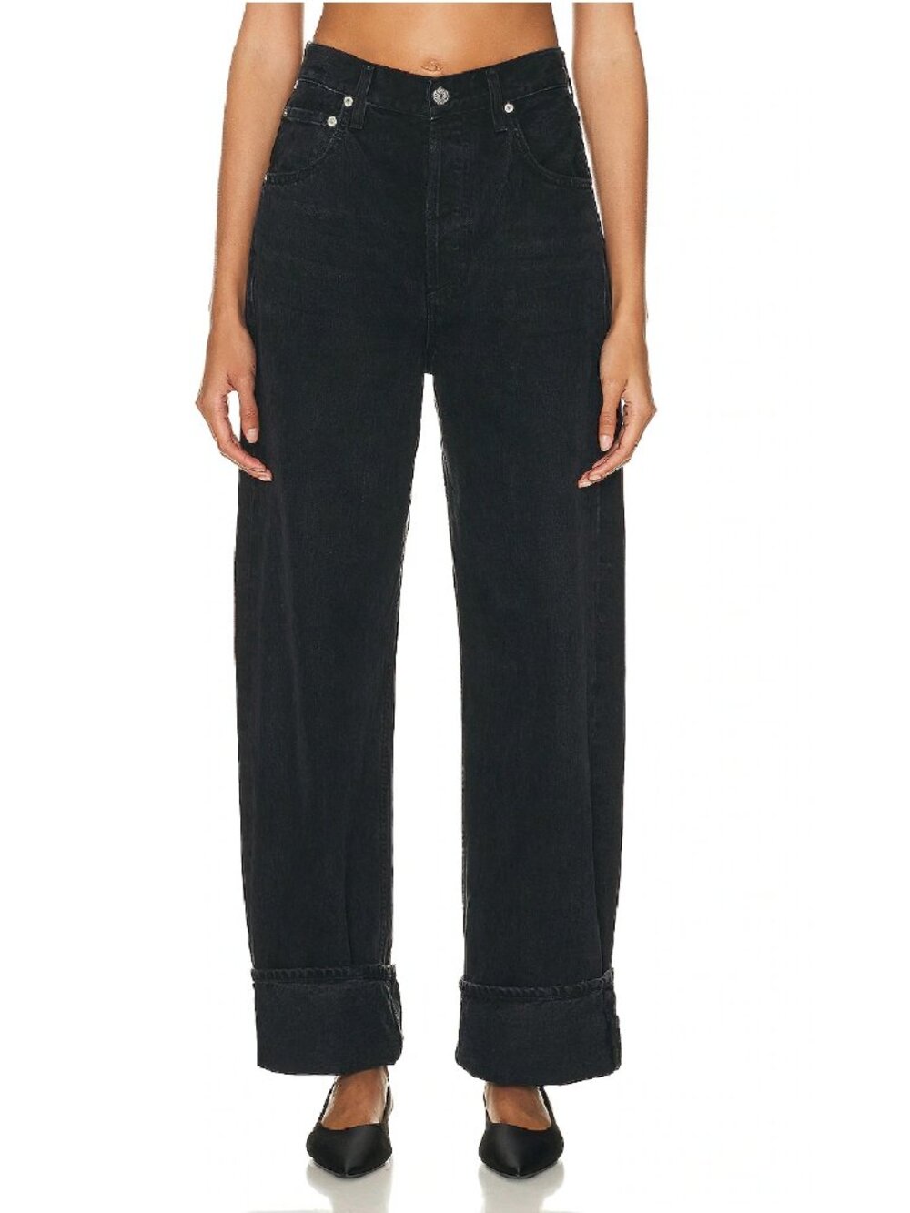 Citizens Of Humanity Ayla Cuffed Wide Leg Jeans